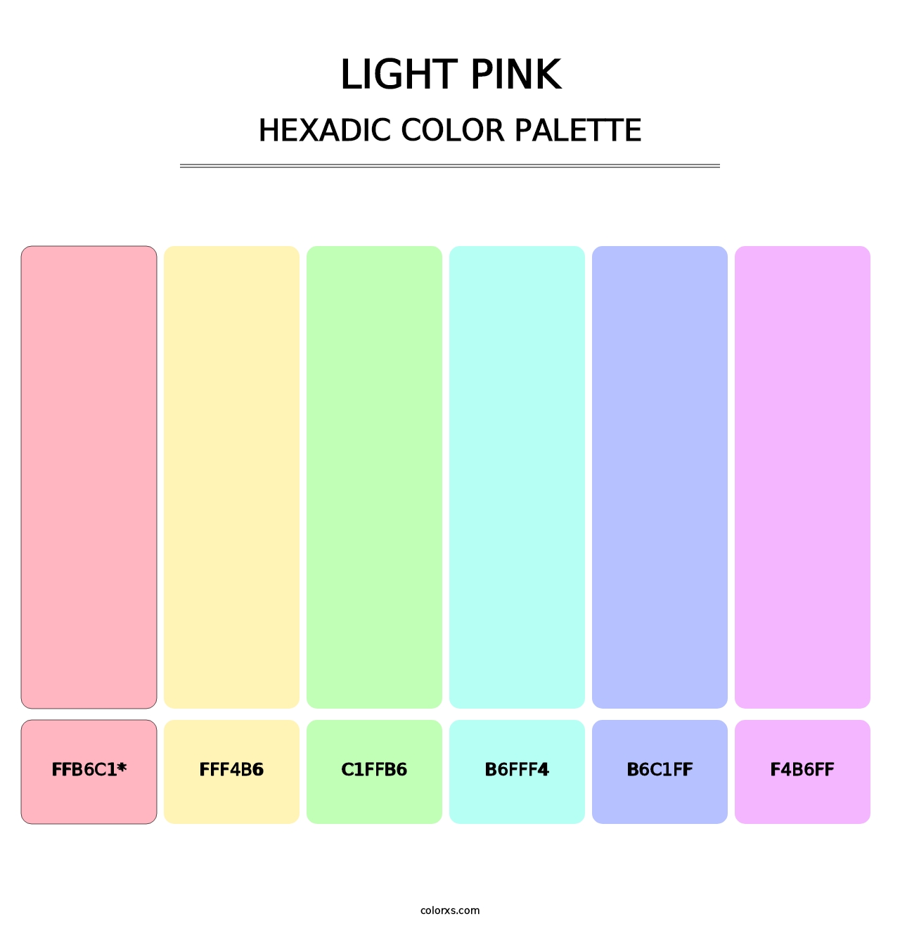 Light Pink - Hexadic Color Palette