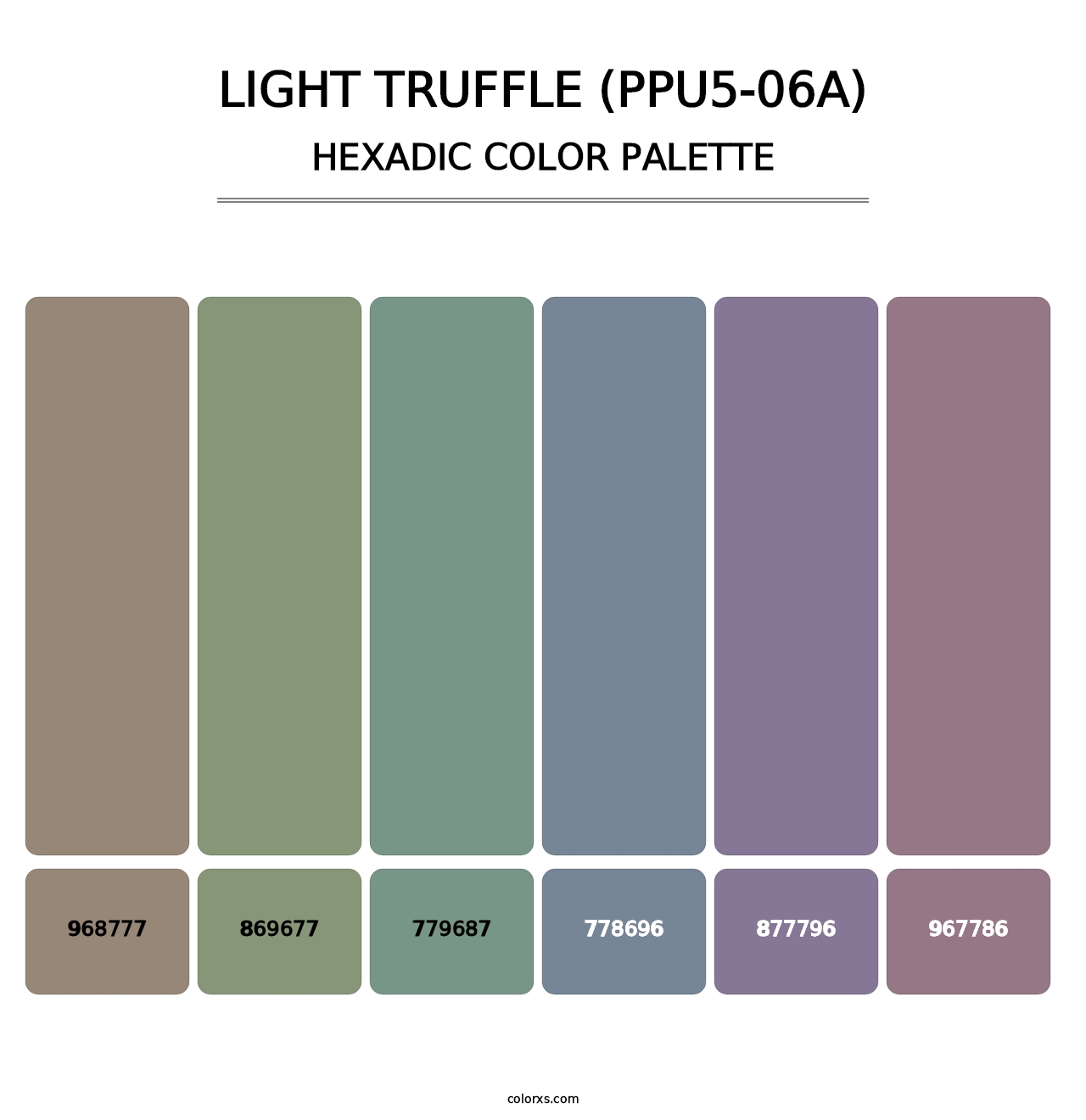 Light Truffle (PPU5-06A) - Hexadic Color Palette