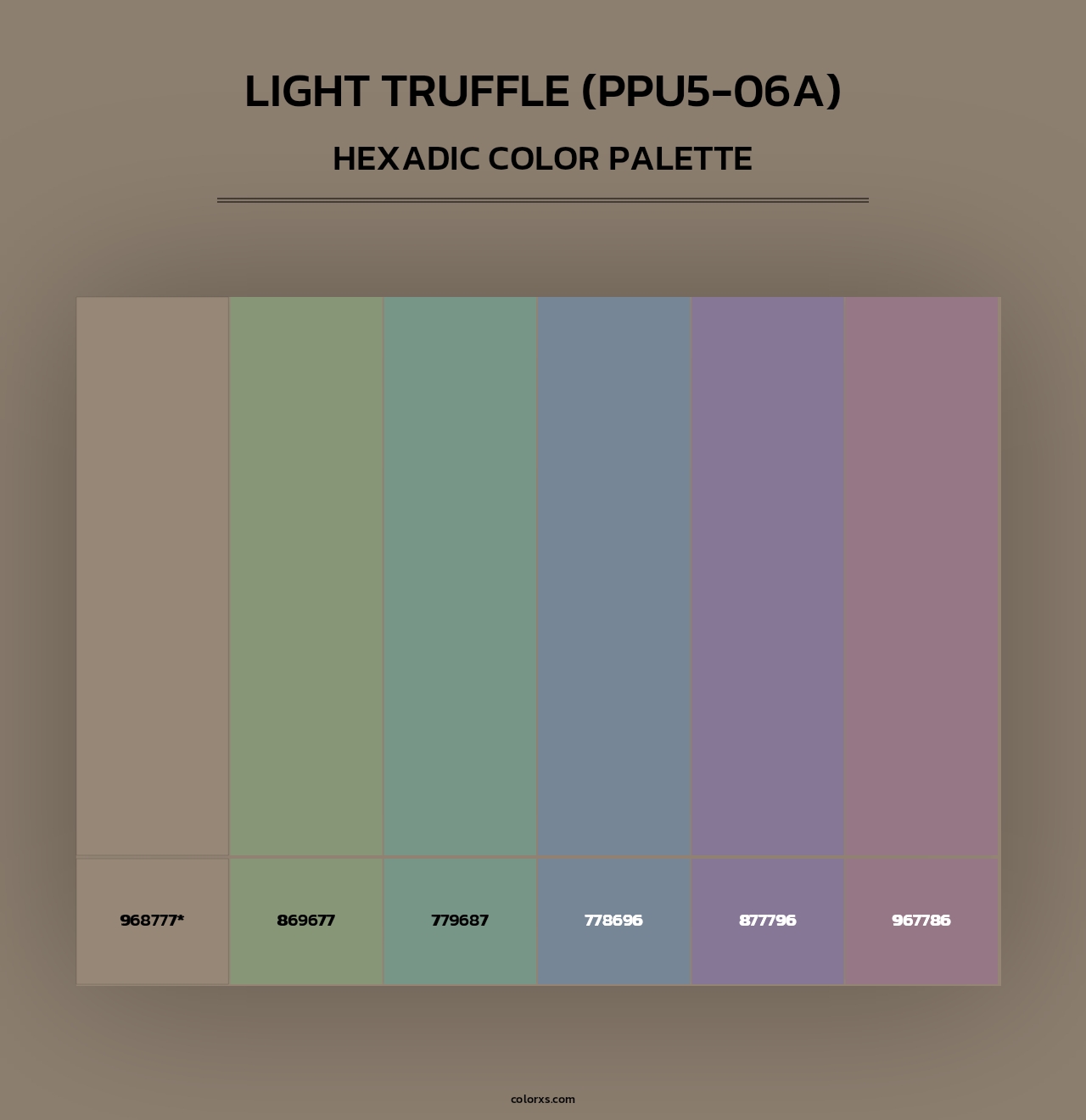 Light Truffle (PPU5-06A) - Hexadic Color Palette