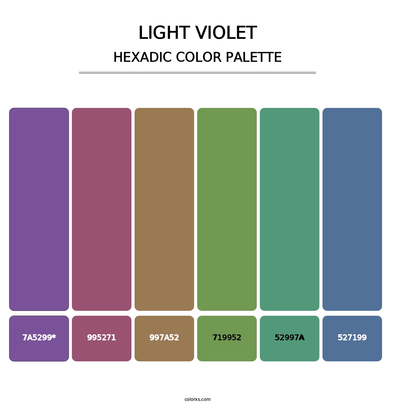 Light Violet - Hexadic Color Palette
