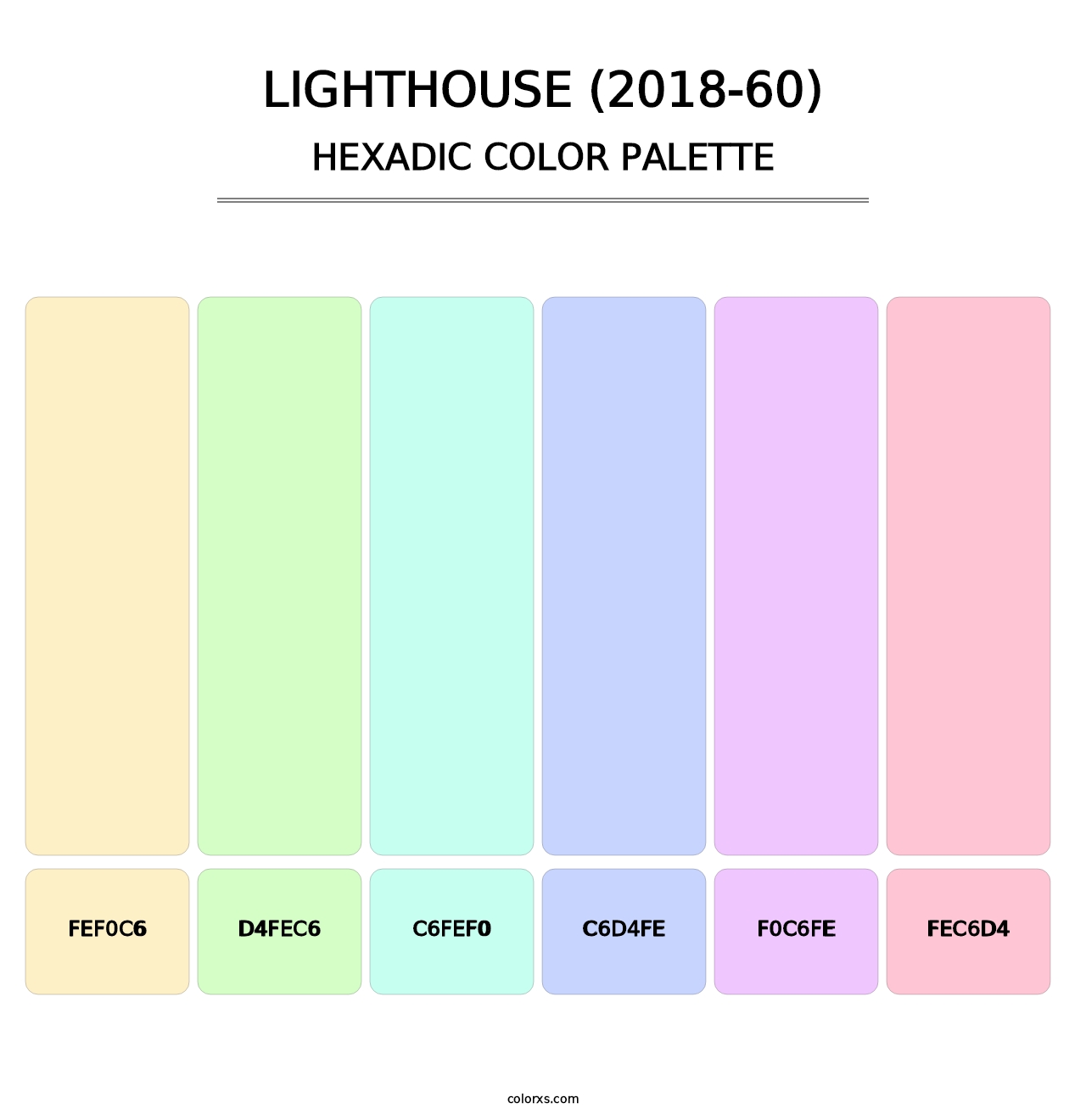 Lighthouse (2018-60) - Hexadic Color Palette