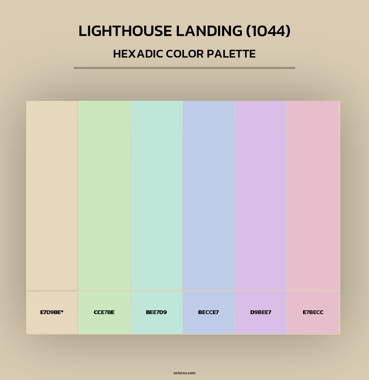 Lighthouse Landing (1044) - Hexadic Color Palette