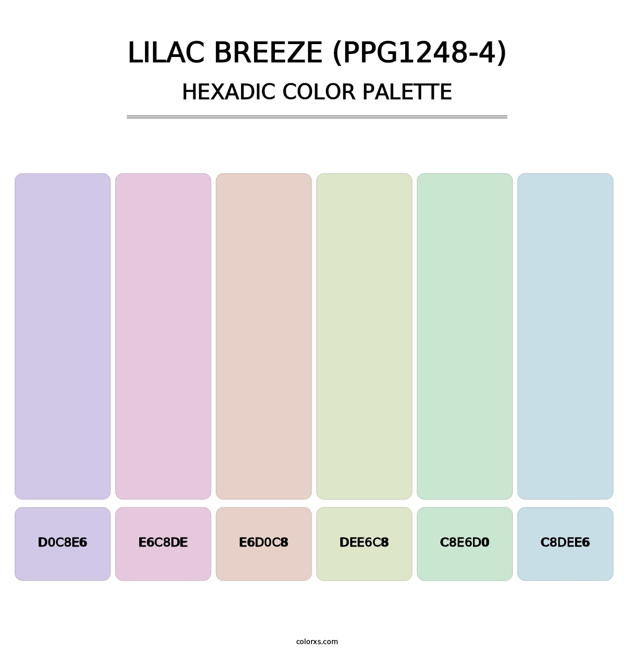 Lilac Breeze (PPG1248-4) - Hexadic Color Palette