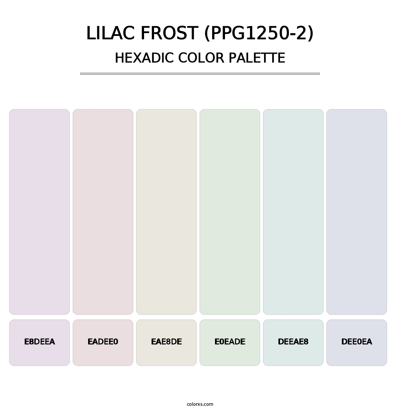 Lilac Frost (PPG1250-2) - Hexadic Color Palette