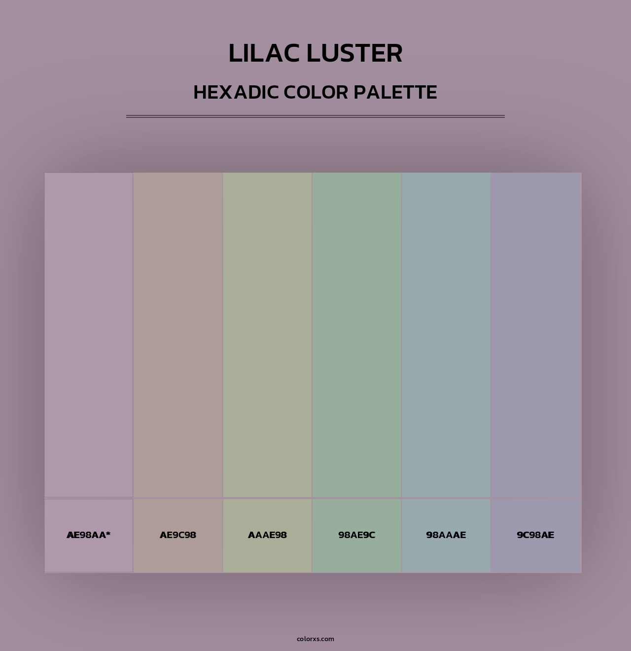 Lilac Luster - Hexadic Color Palette