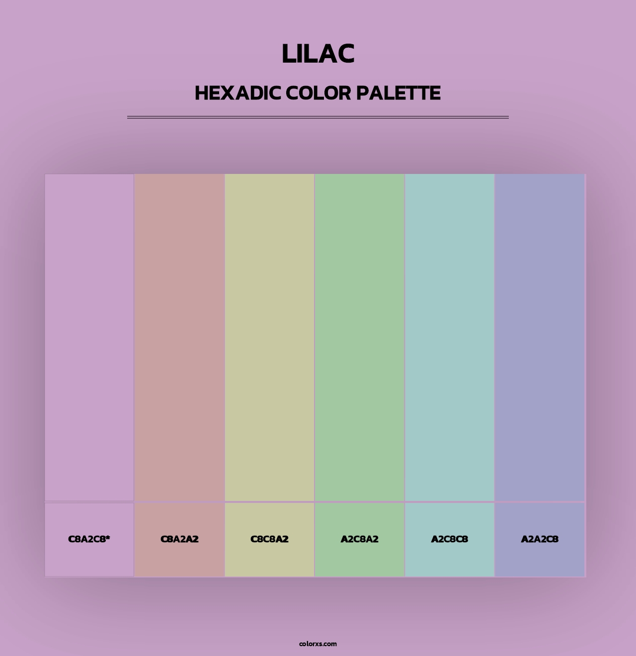 Lilac - Hexadic Color Palette
