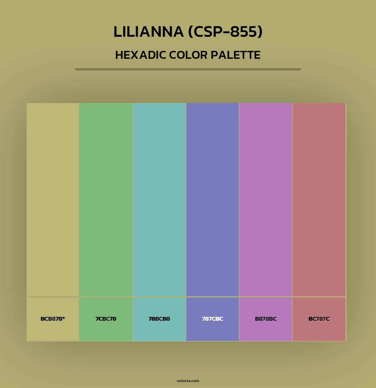 Lilianna (CSP-855) - Hexadic Color Palette