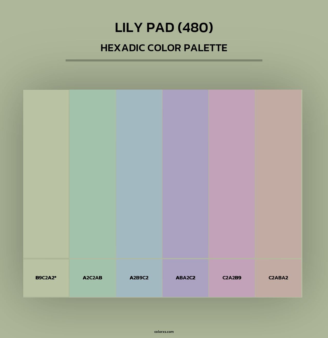 Lily Pad (480) - Hexadic Color Palette
