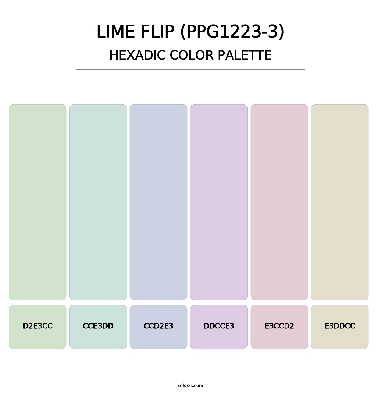 Lime Flip (PPG1223-3) - Hexadic Color Palette