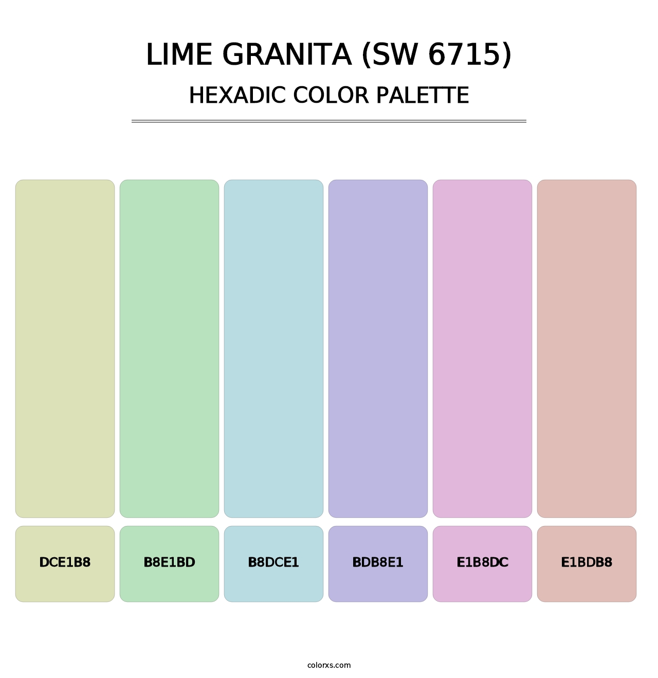 Lime Granita (SW 6715) - Hexadic Color Palette