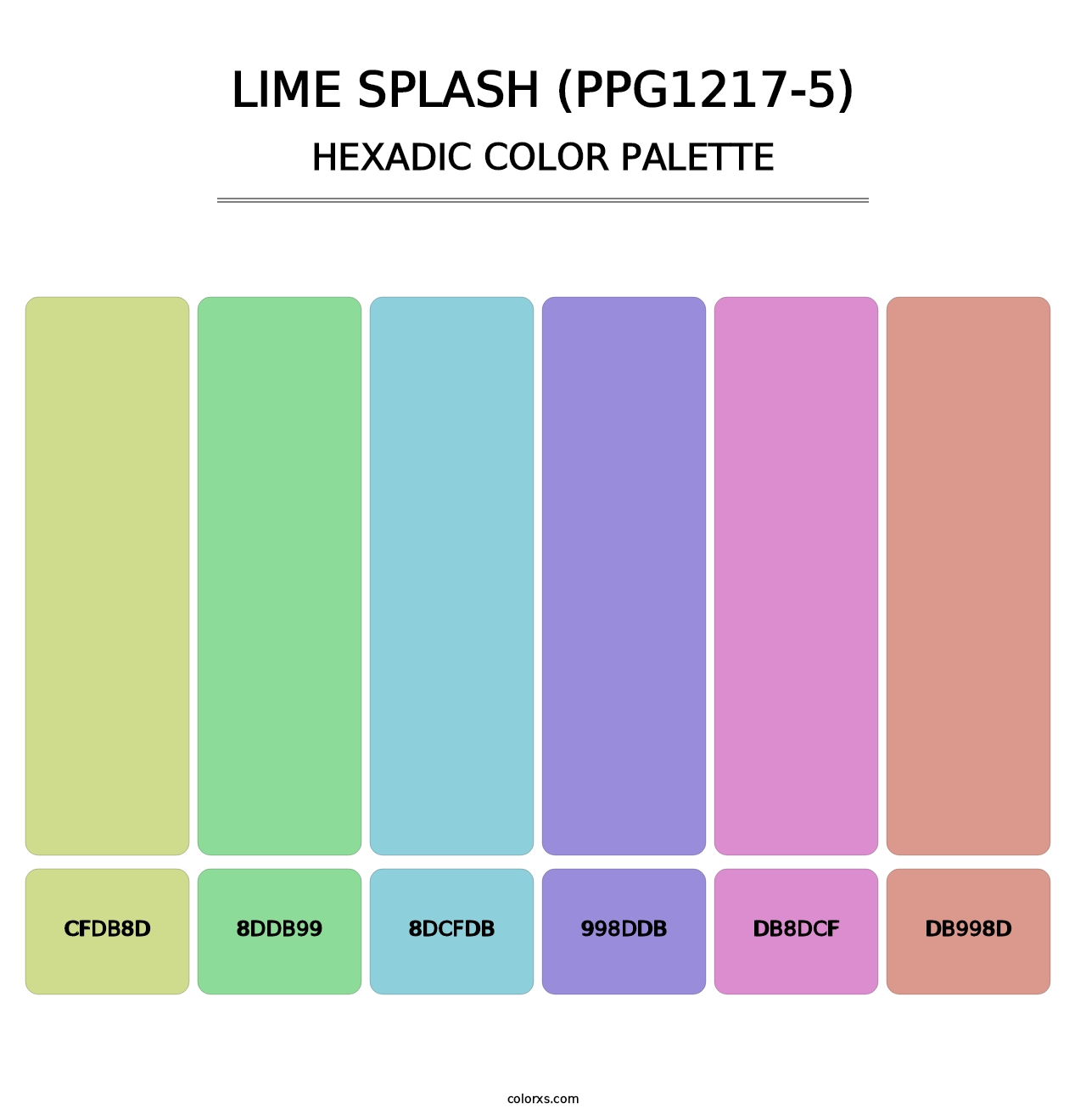 Lime Splash (PPG1217-5) - Hexadic Color Palette