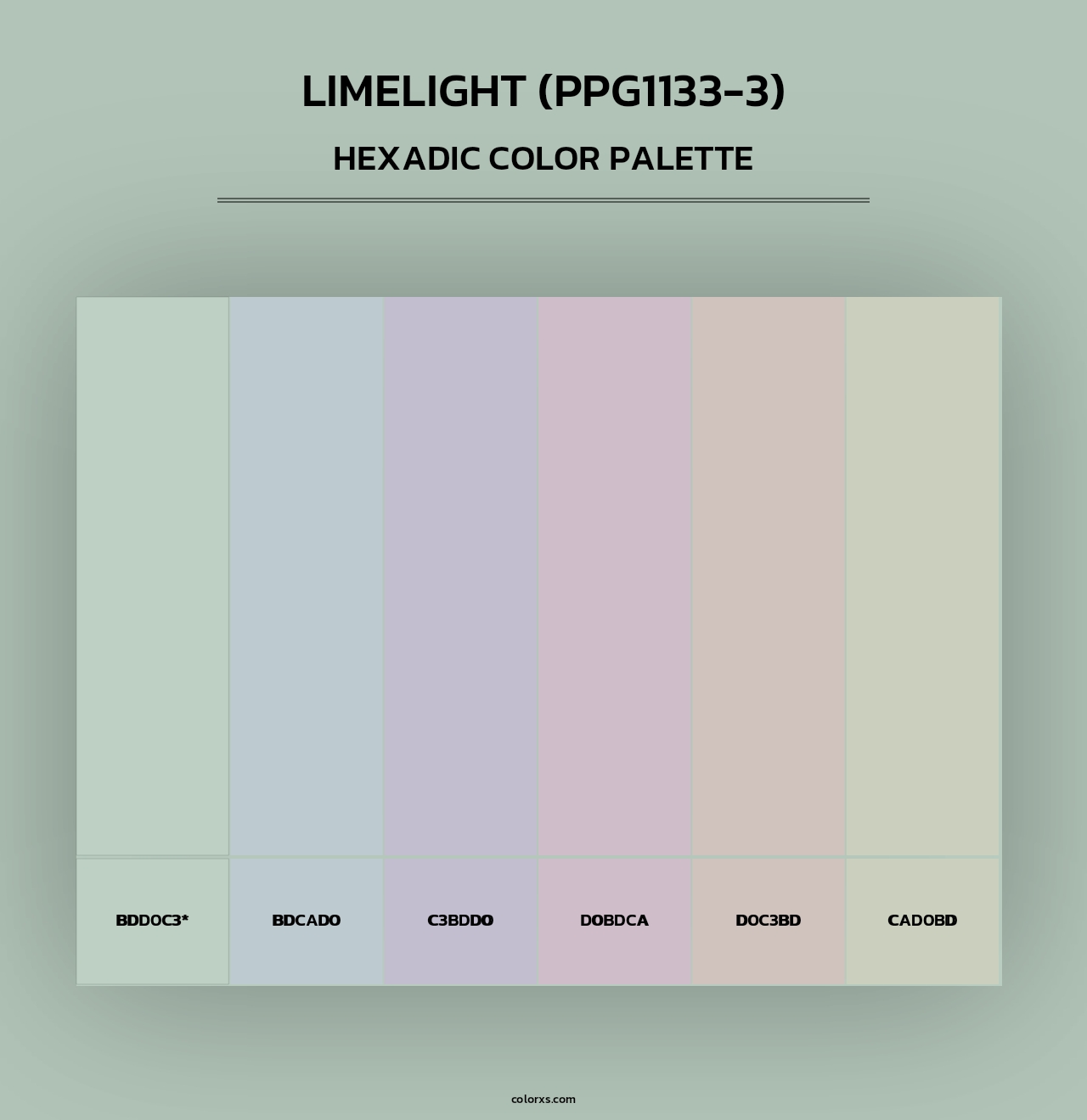 Limelight (PPG1133-3) - Hexadic Color Palette
