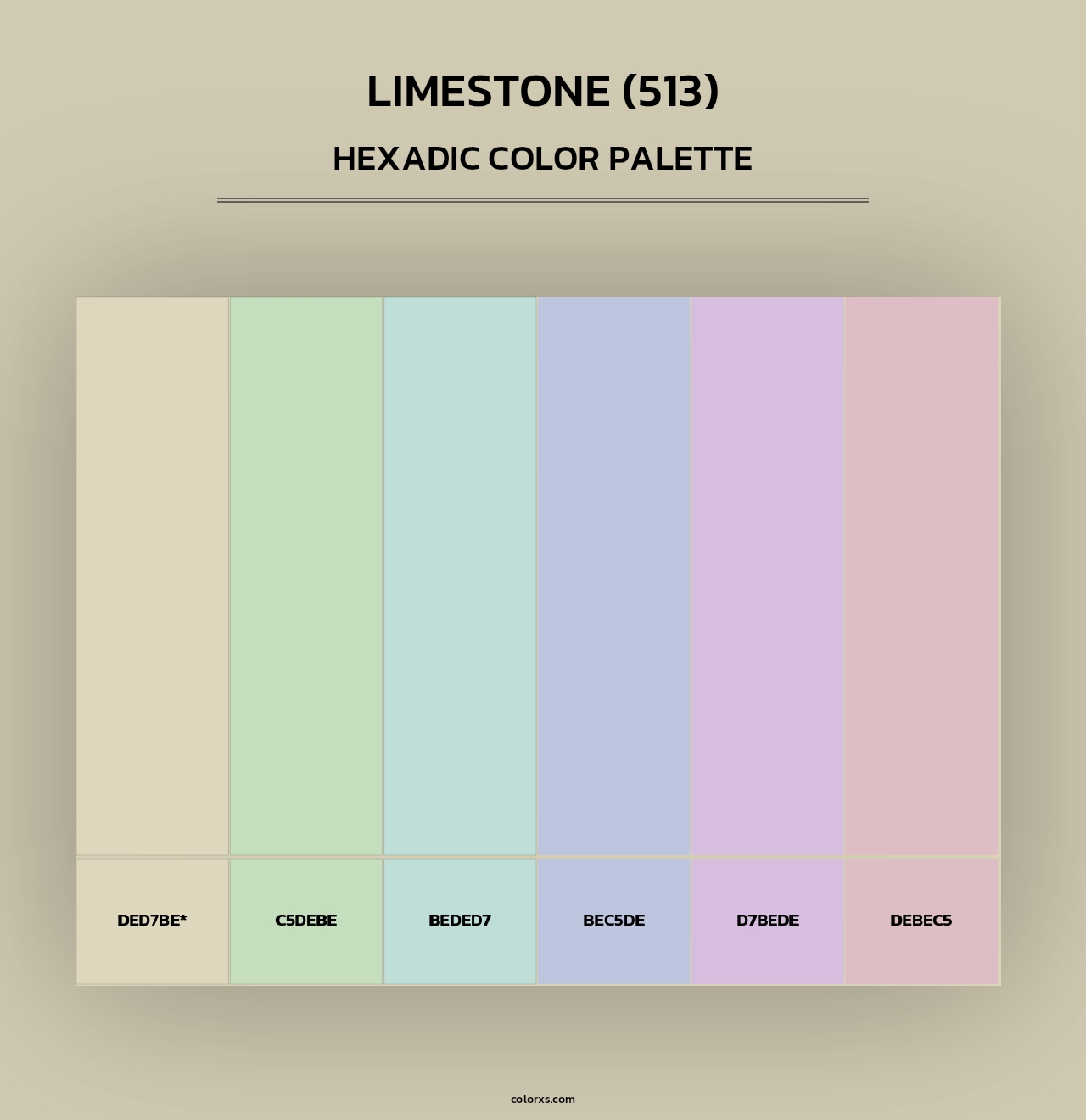 Limestone (513) - Hexadic Color Palette