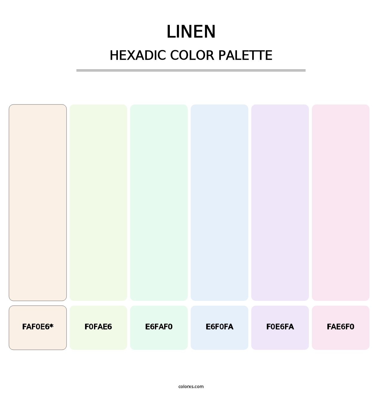 Linen - Hexadic Color Palette