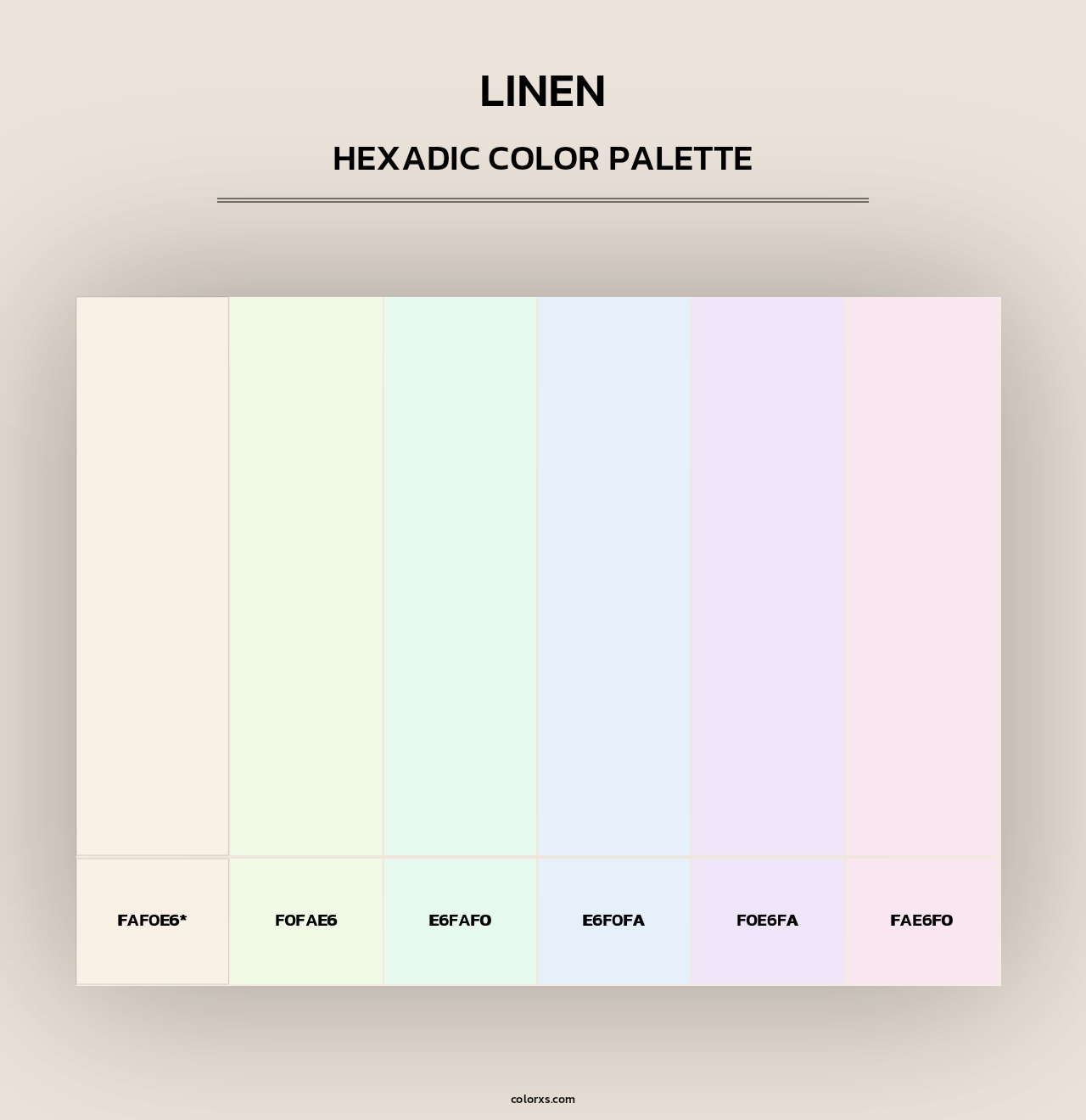 Linen - Hexadic Color Palette