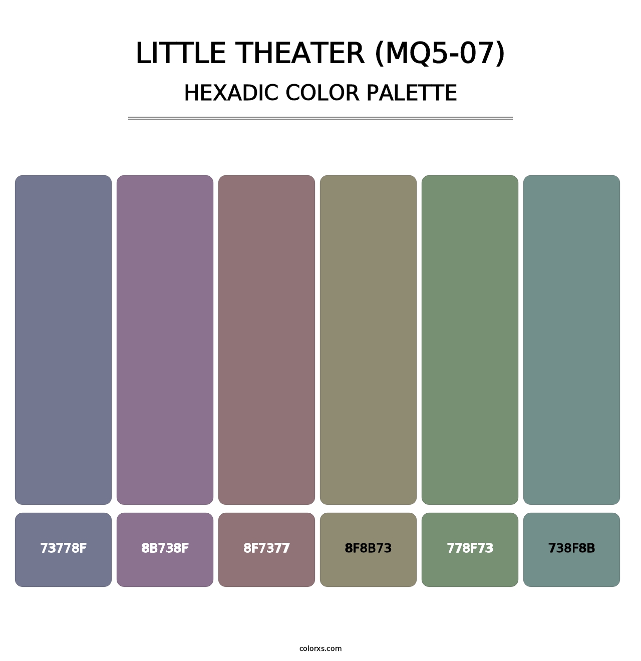 Little Theater (MQ5-07) - Hexadic Color Palette
