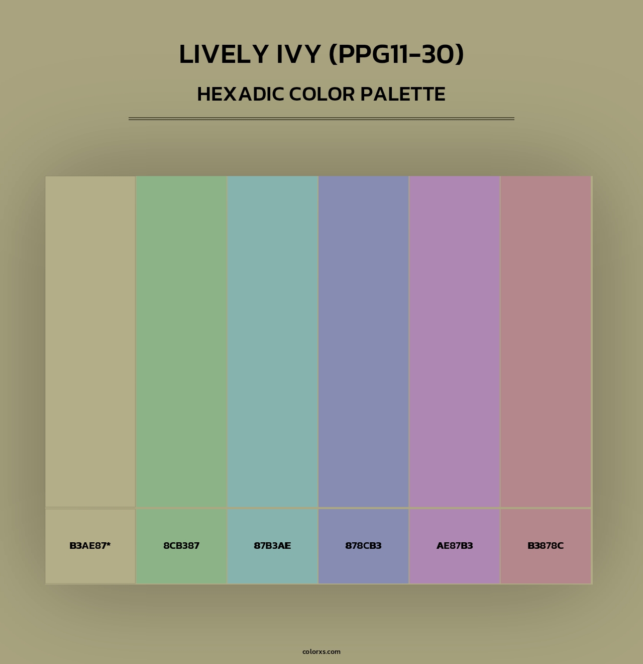 Lively Ivy (PPG11-30) - Hexadic Color Palette