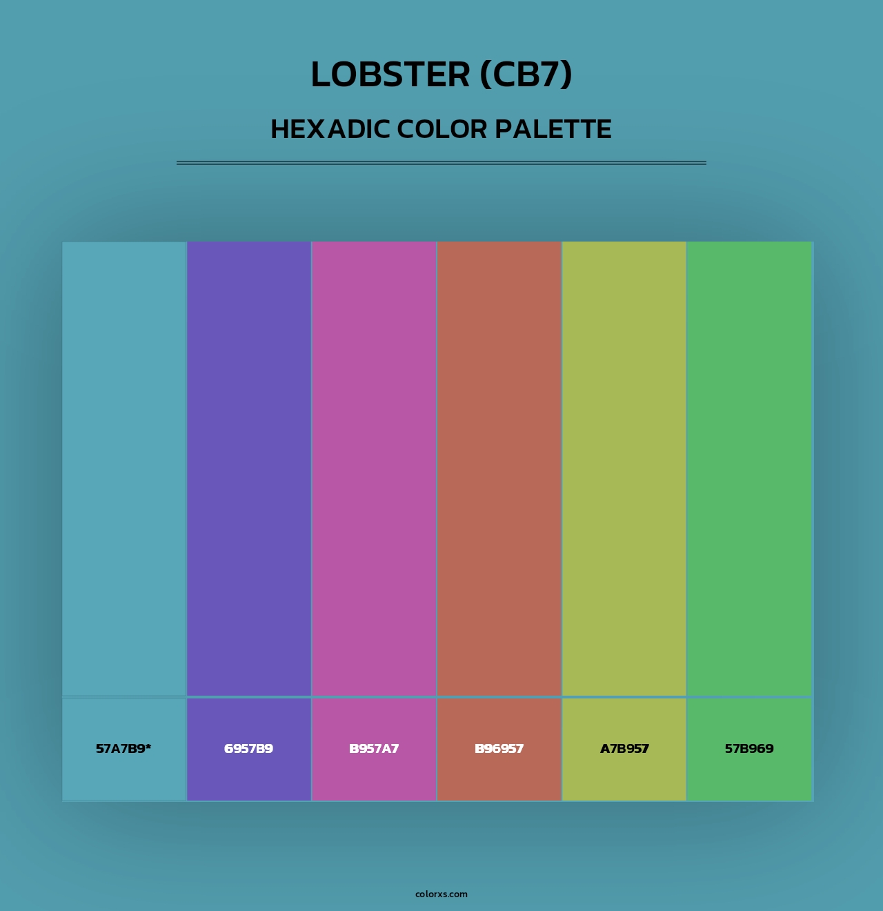 Lobster (CB7) - Hexadic Color Palette
