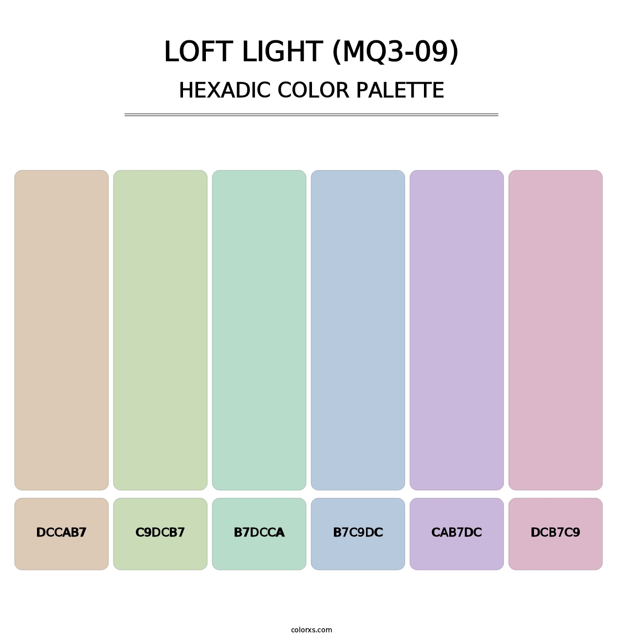 Loft Light (MQ3-09) - Hexadic Color Palette