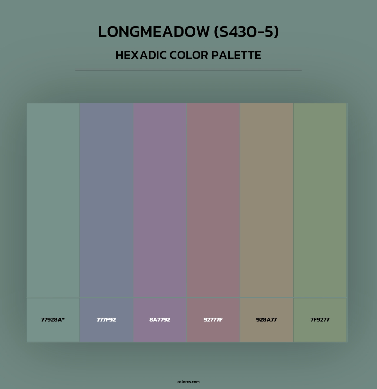 Longmeadow (S430-5) - Hexadic Color Palette