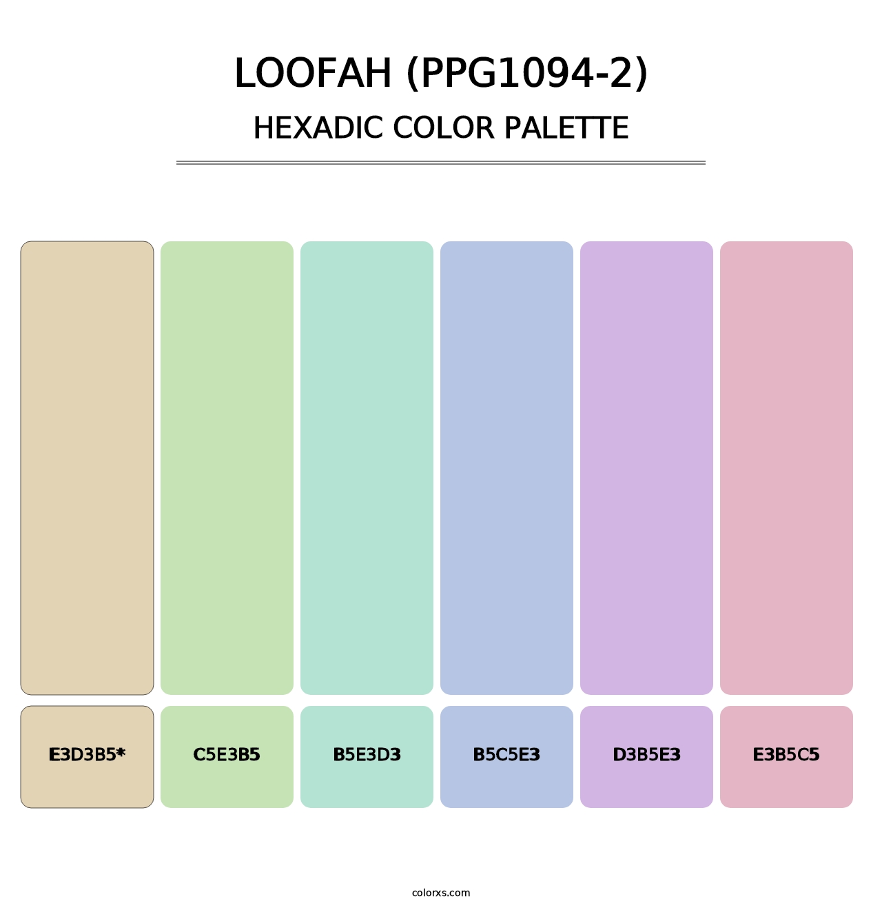 Loofah (PPG1094-2) - Hexadic Color Palette
