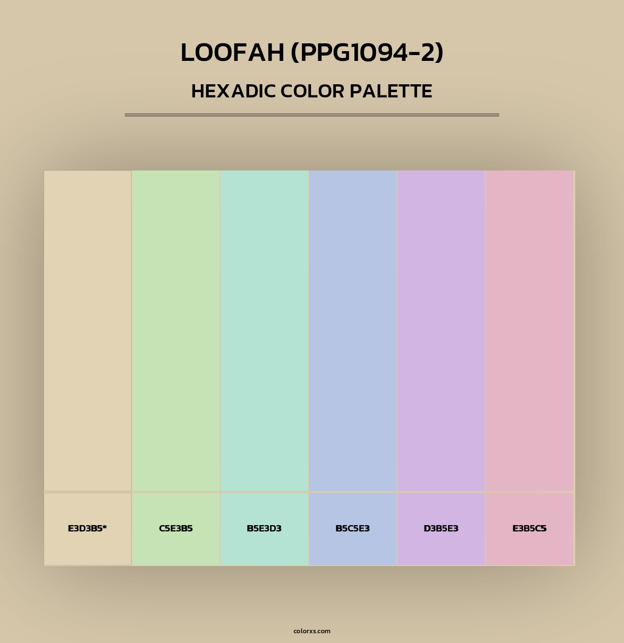 Loofah (PPG1094-2) - Hexadic Color Palette