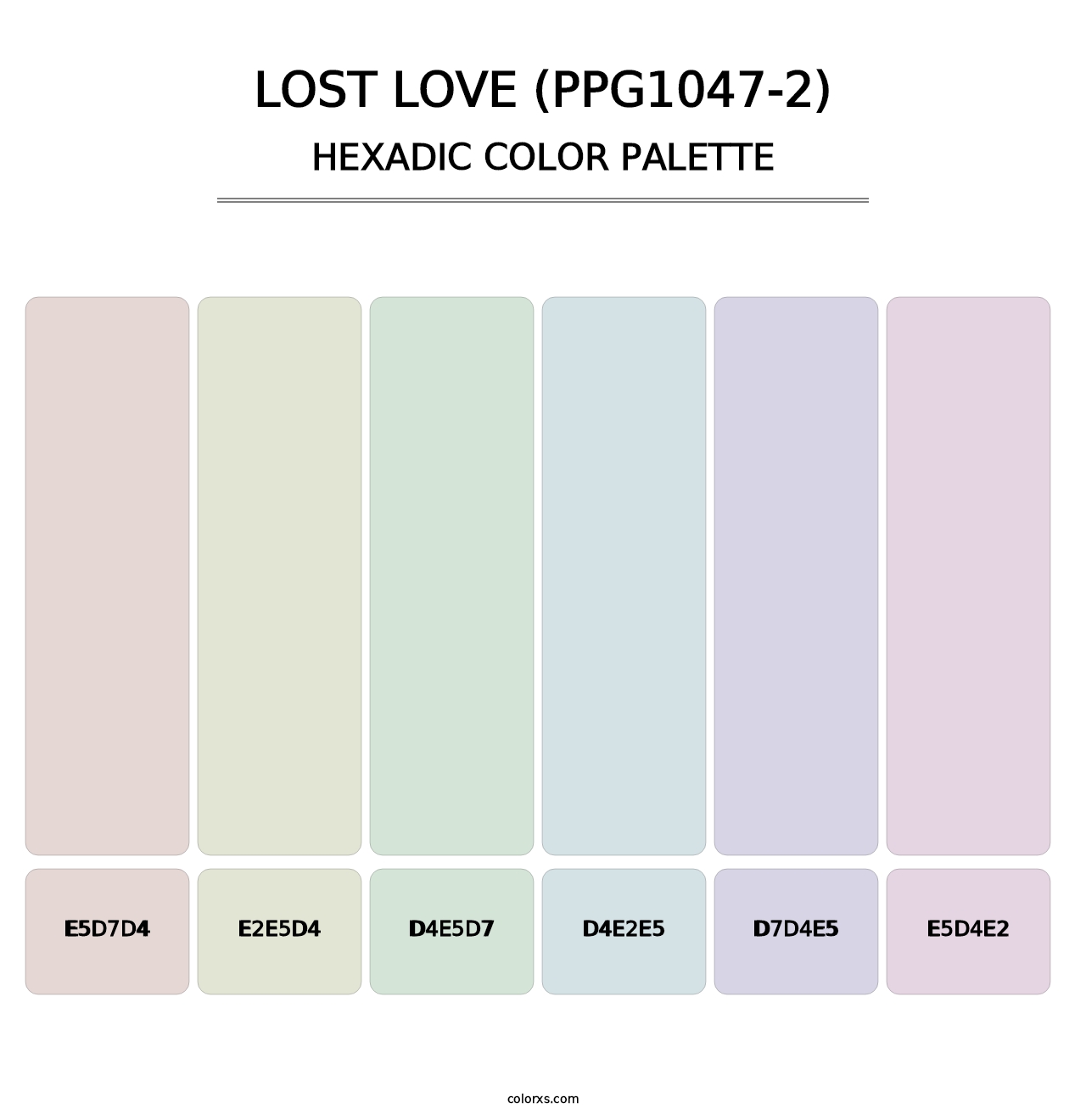Lost Love (PPG1047-2) - Hexadic Color Palette