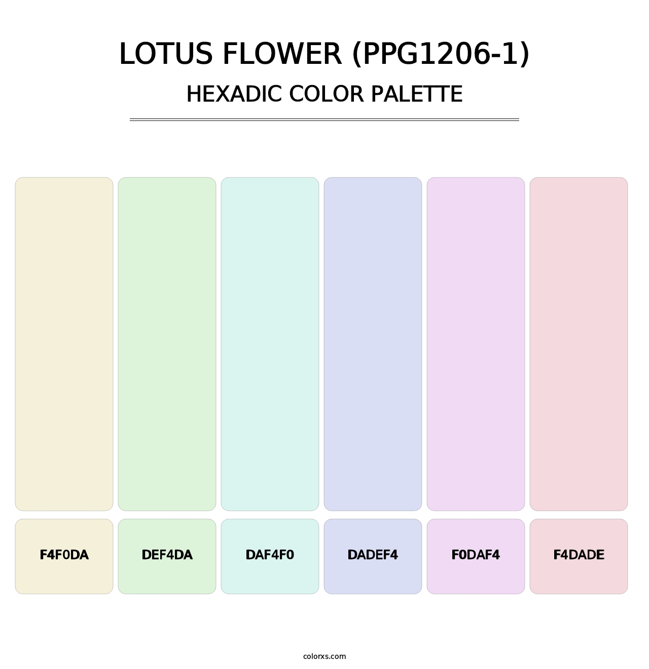 Lotus Flower (PPG1206-1) - Hexadic Color Palette