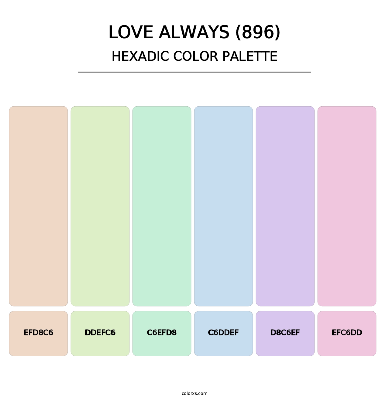 Love Always (896) - Hexadic Color Palette