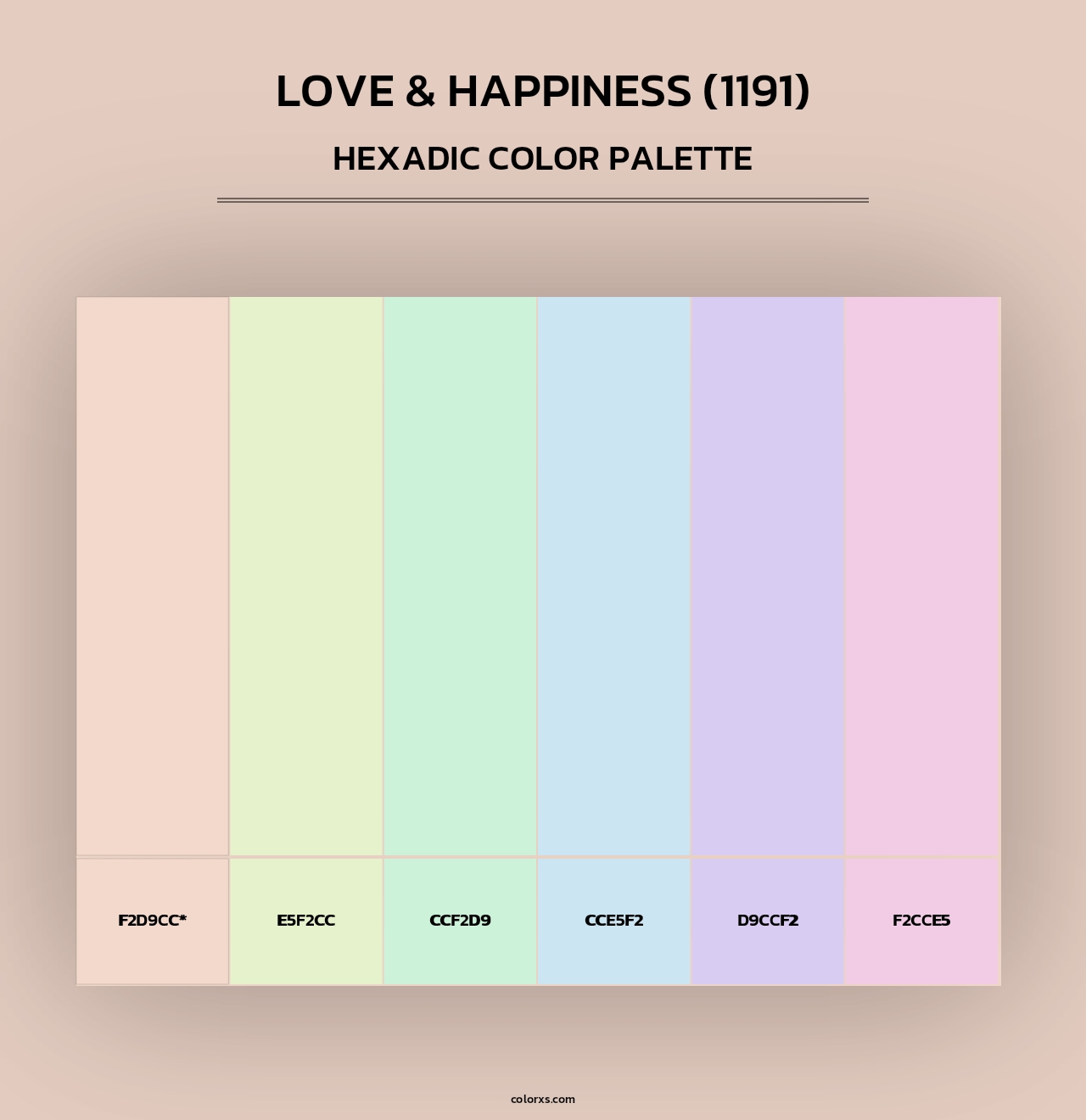 Love & Happiness (1191) - Hexadic Color Palette