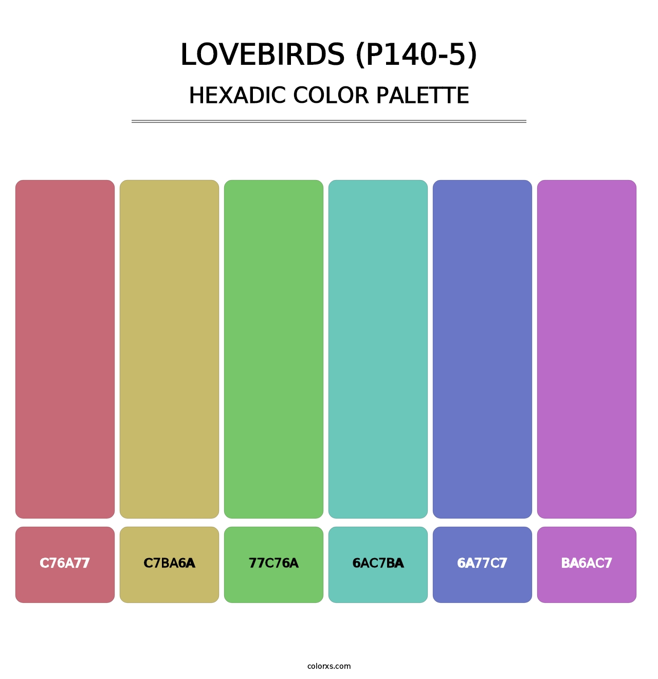 Lovebirds (P140-5) - Hexadic Color Palette