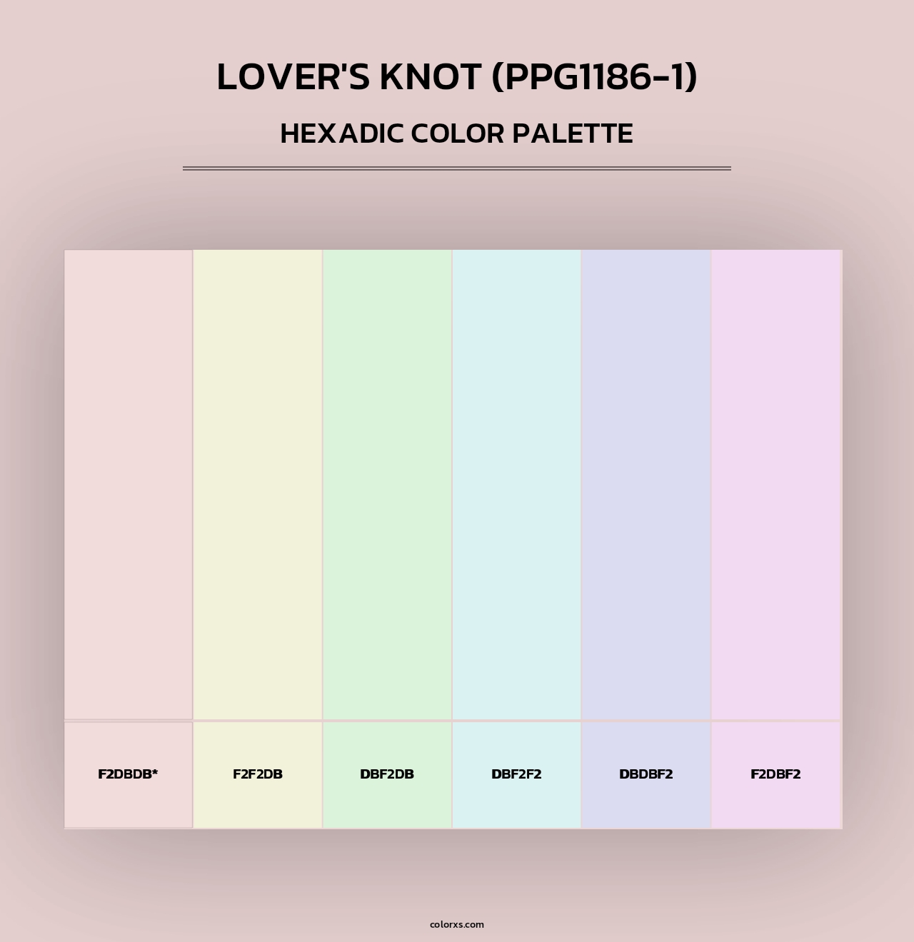 Lover's Knot (PPG1186-1) - Hexadic Color Palette