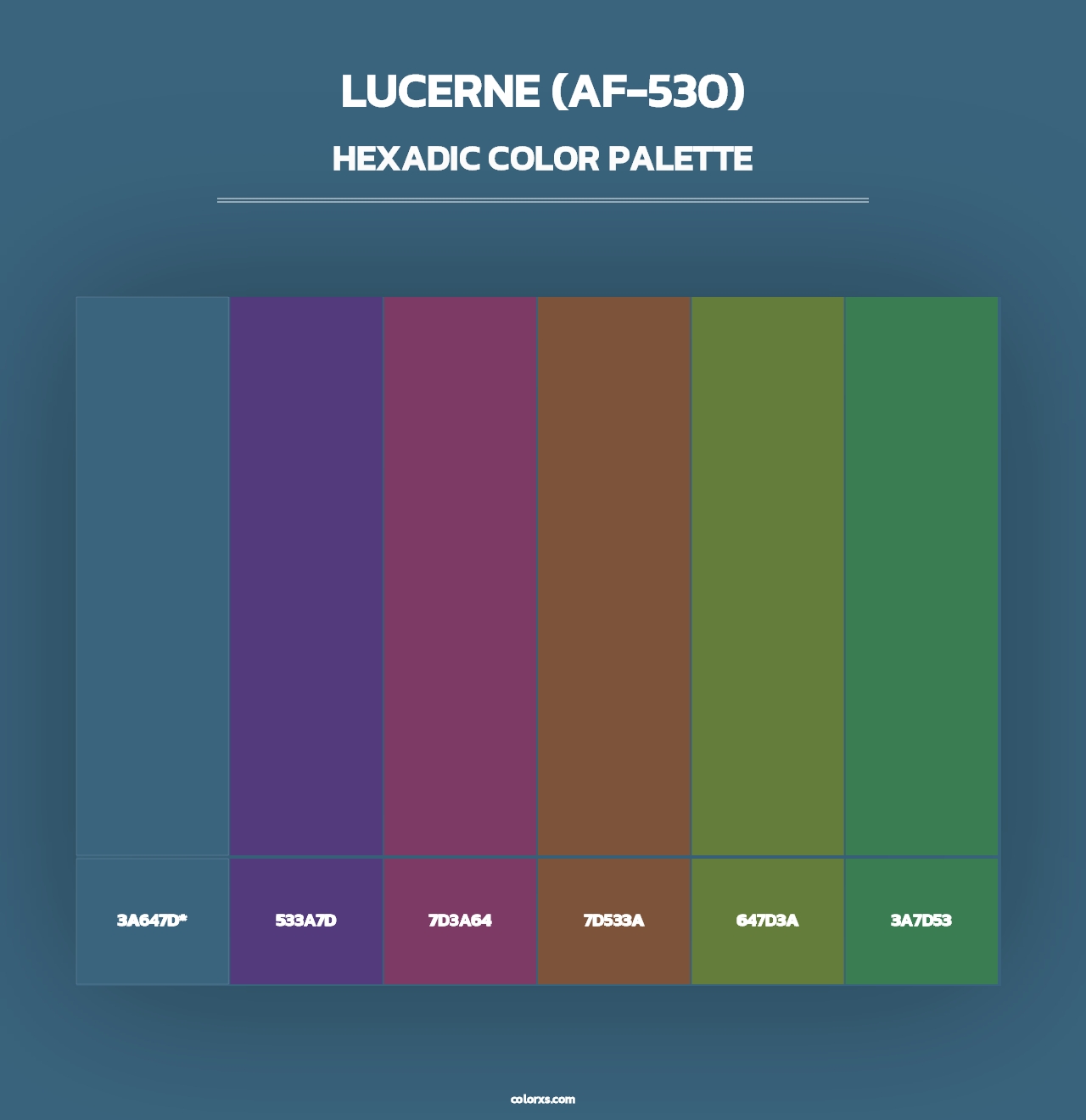 Lucerne (AF-530) - Hexadic Color Palette