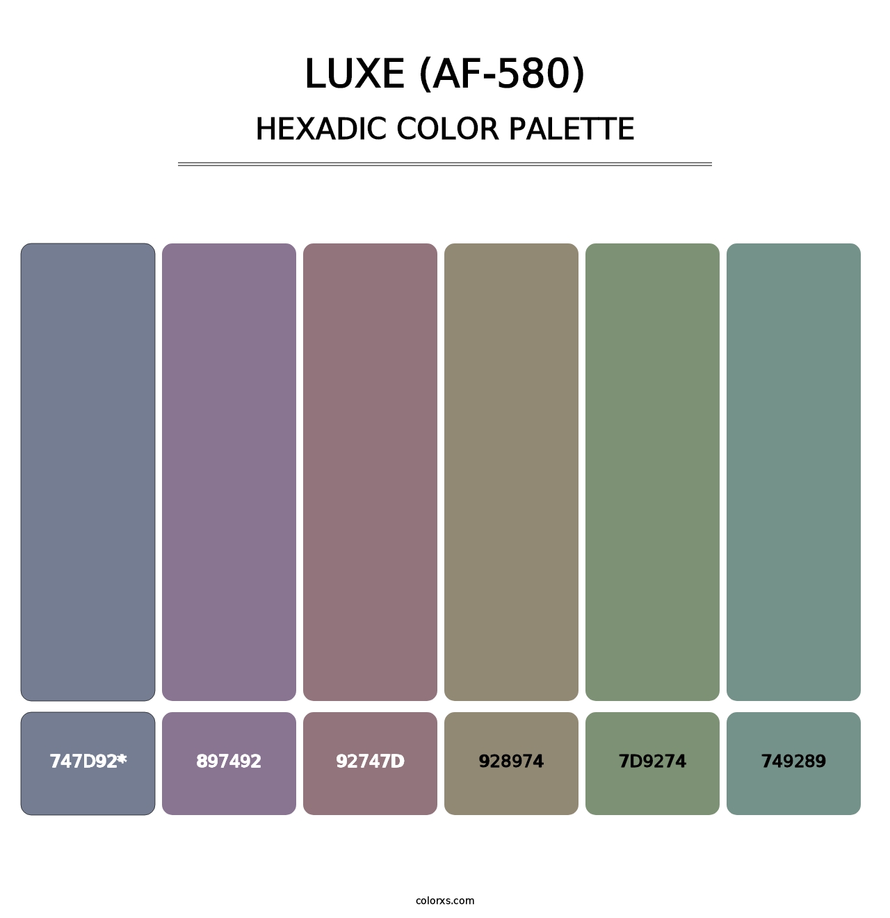 Luxe (AF-580) - Hexadic Color Palette