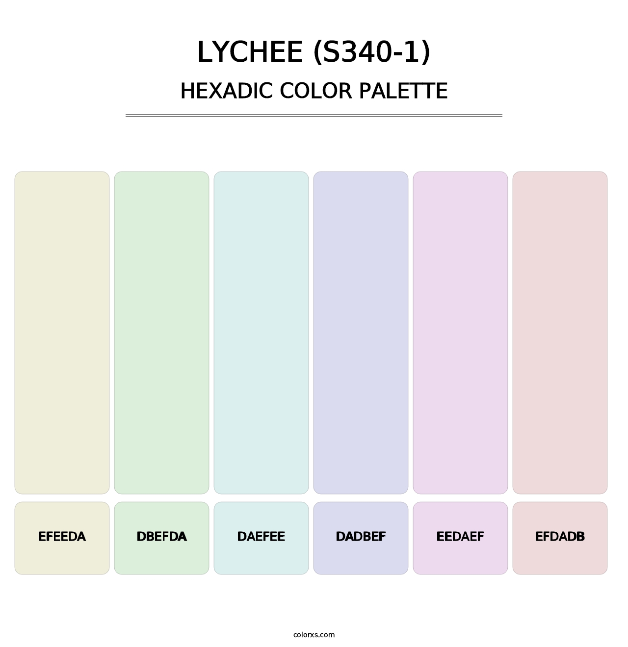 Lychee (S340-1) - Hexadic Color Palette