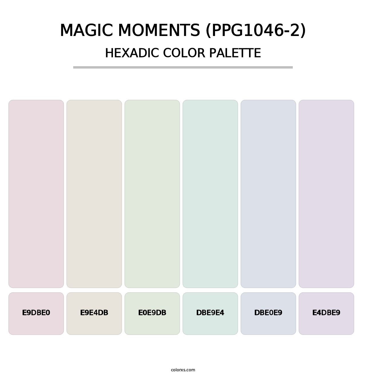 Magic Moments (PPG1046-2) - Hexadic Color Palette