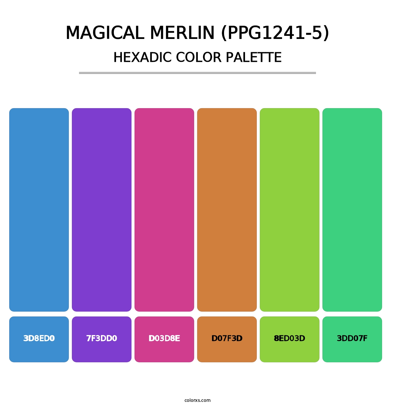 Magical Merlin (PPG1241-5) - Hexadic Color Palette