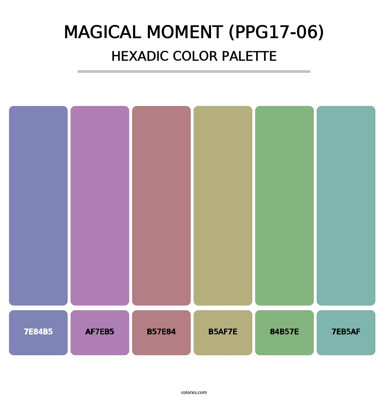 Magical Moment (PPG17-06) - Hexadic Color Palette