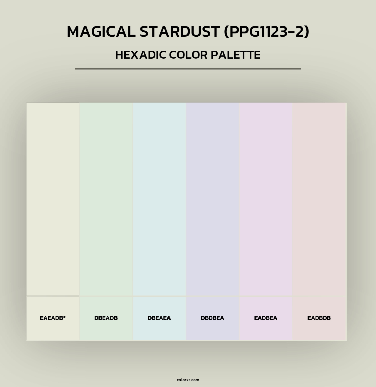 Magical Stardust (PPG1123-2) - Hexadic Color Palette