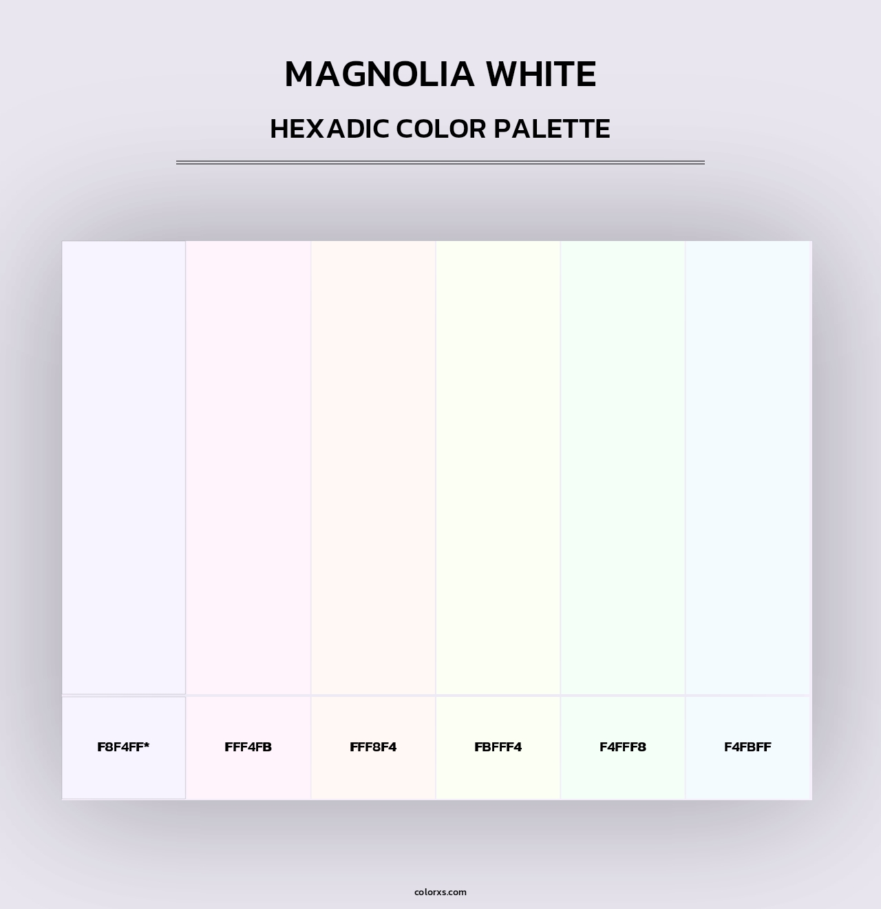 Magnolia White - Hexadic Color Palette