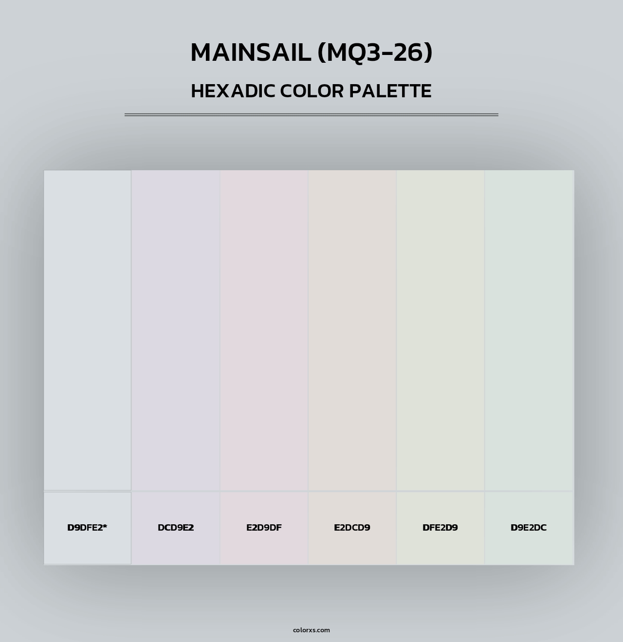Mainsail (MQ3-26) - Hexadic Color Palette