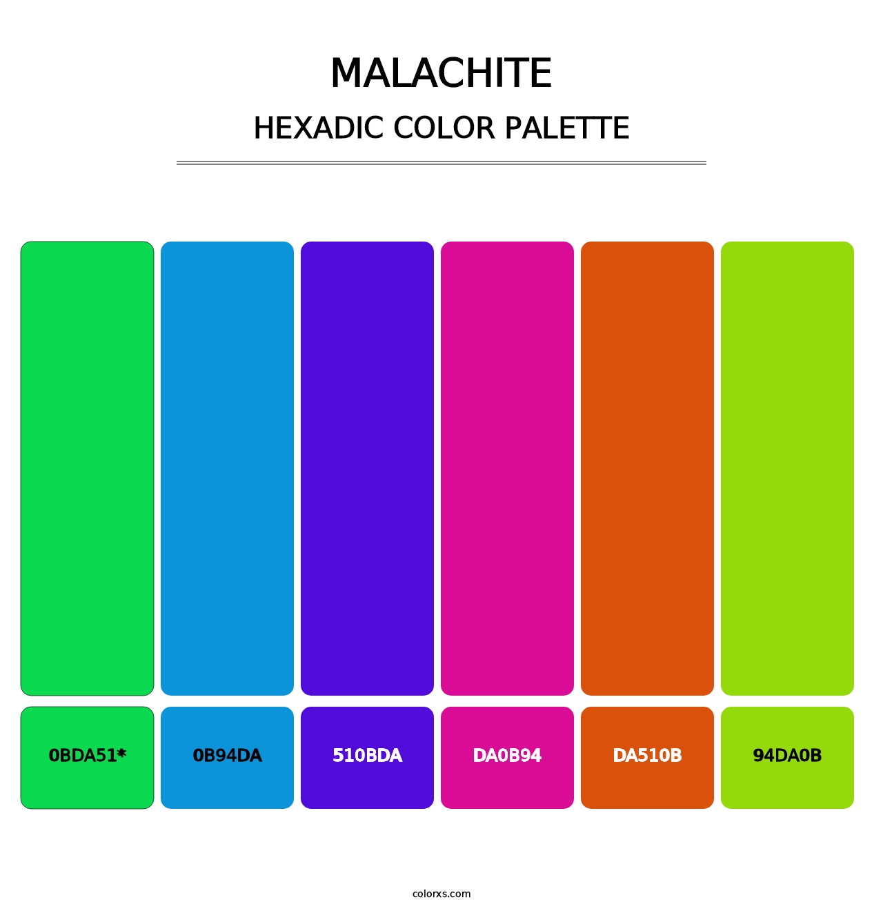 Malachite - Hexadic Color Palette