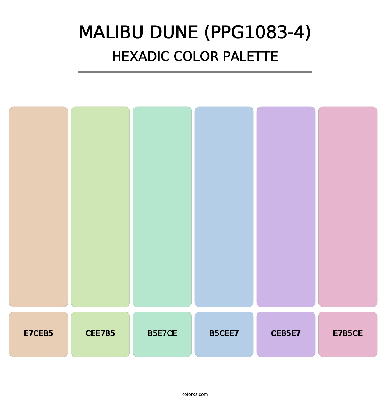 Malibu Dune (PPG1083-4) - Hexadic Color Palette