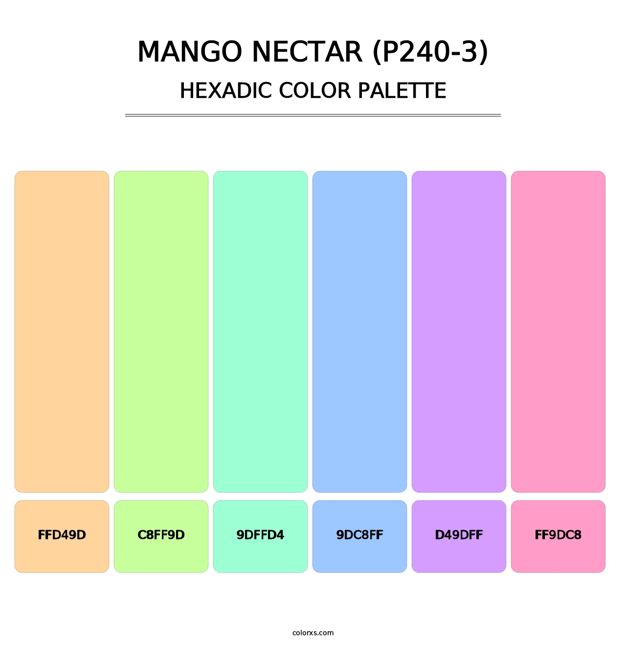 Mango Nectar (P240-3) - Hexadic Color Palette
