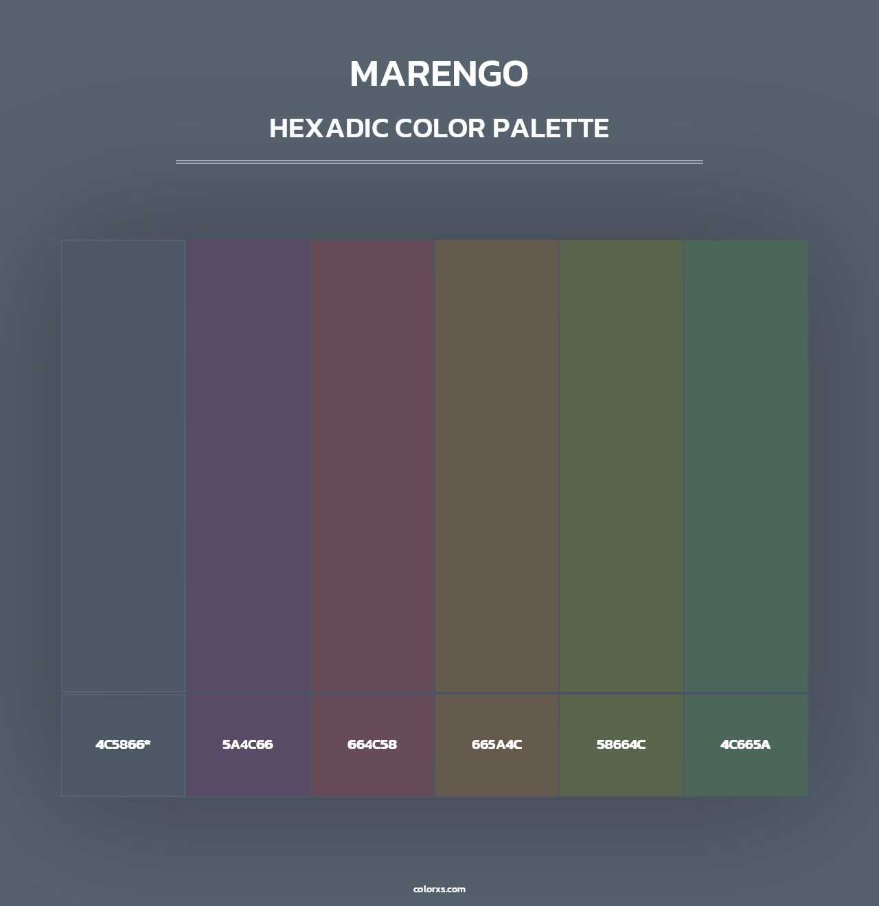 Marengo - Hexadic Color Palette