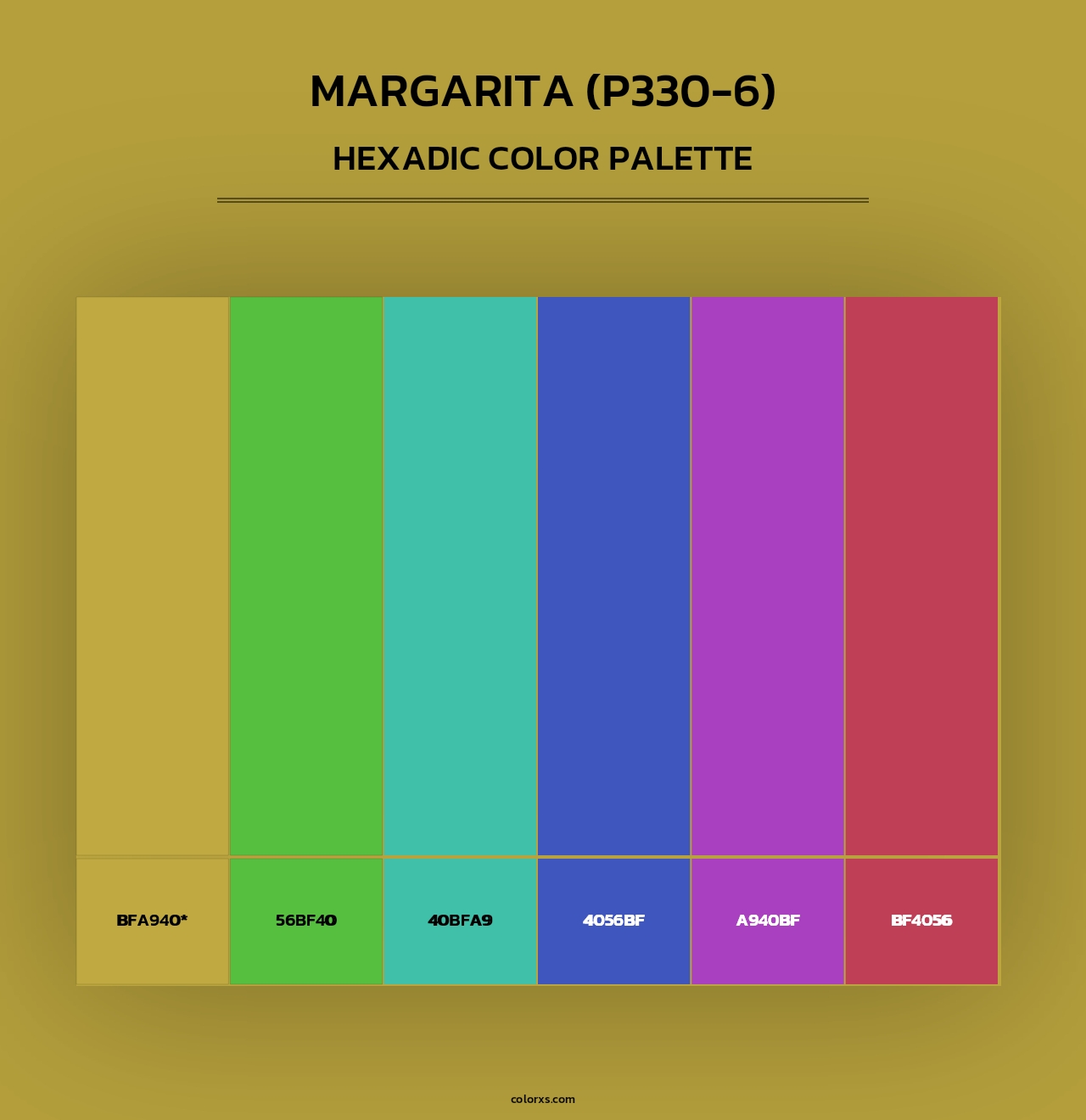 Margarita (P330-6) - Hexadic Color Palette