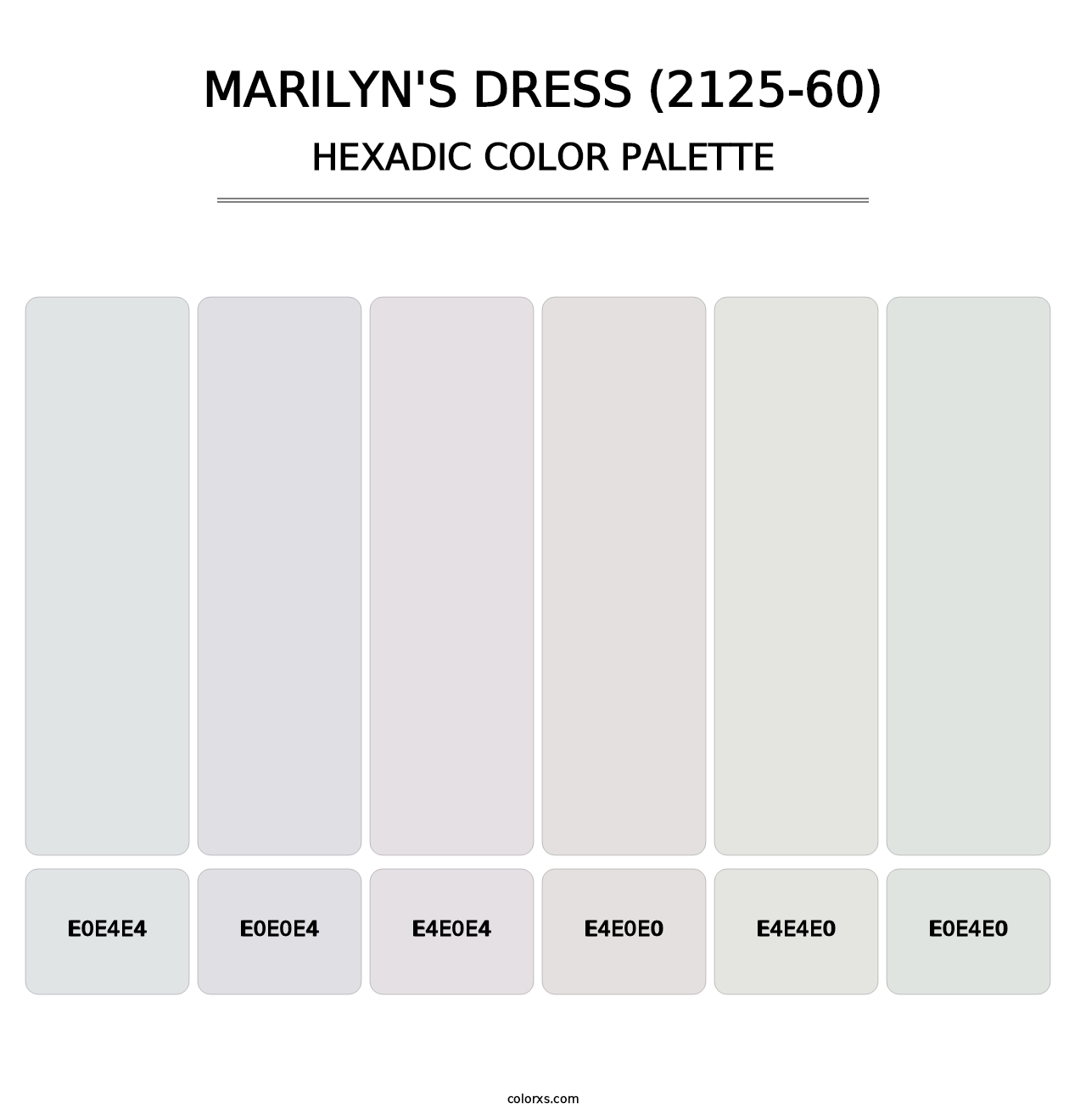Marilyn's Dress (2125-60) - Hexadic Color Palette