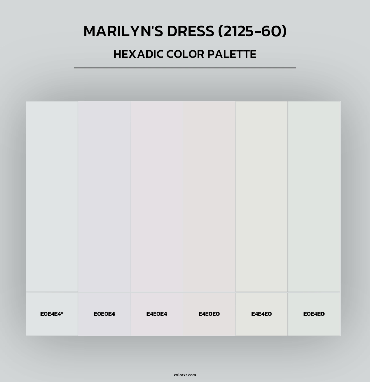 Marilyn's Dress (2125-60) - Hexadic Color Palette