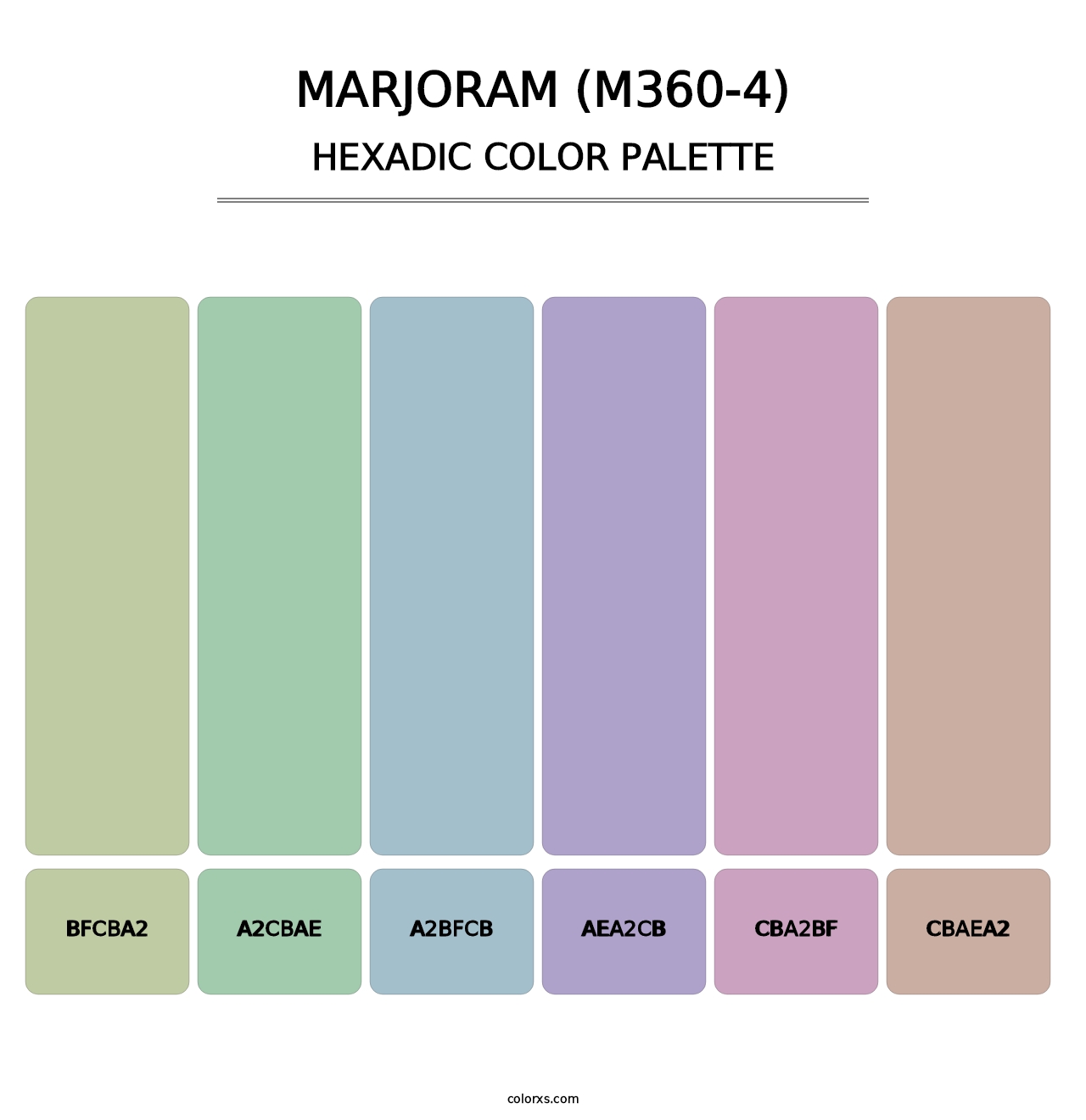 Marjoram (M360-4) - Hexadic Color Palette