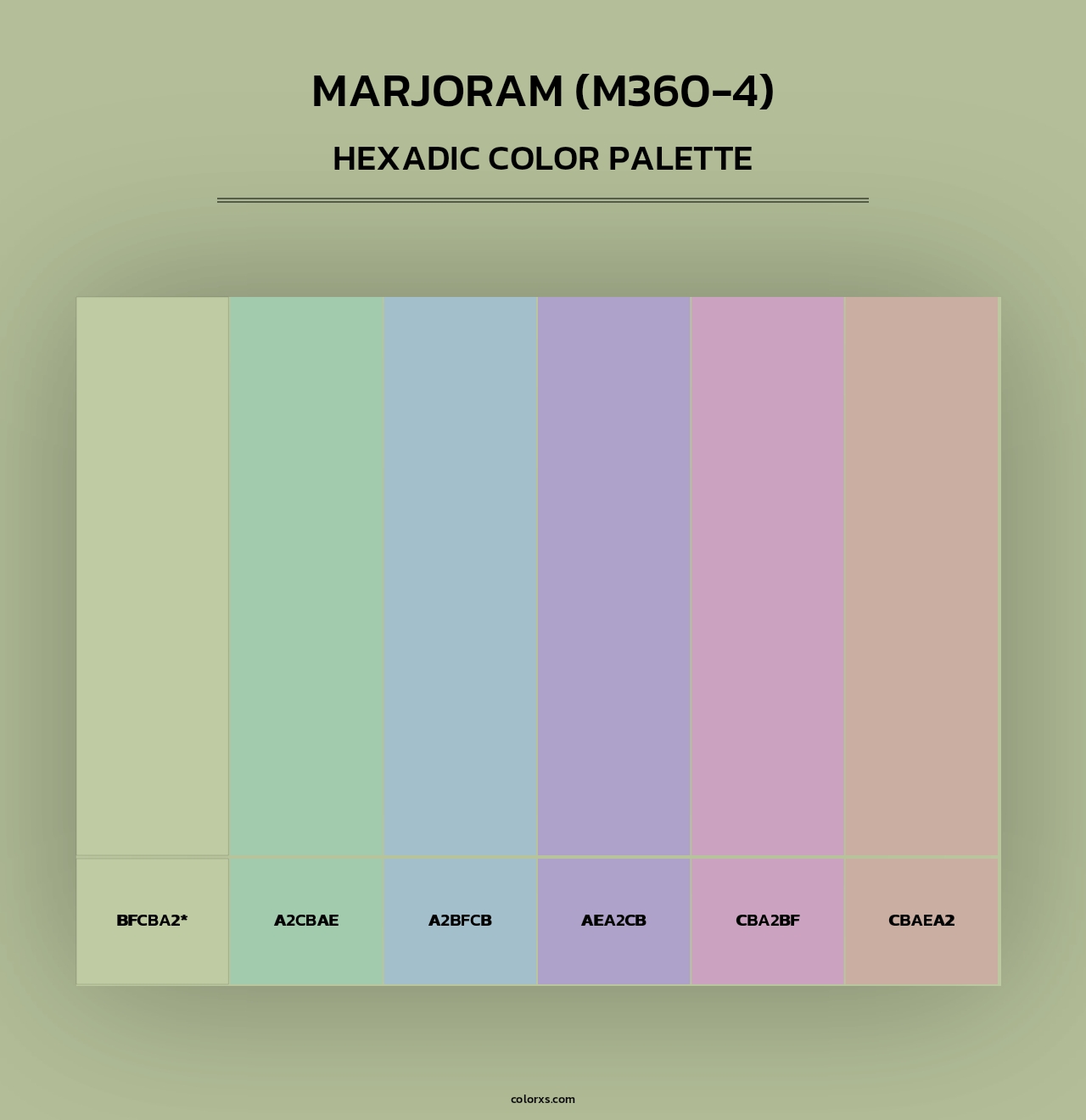 Marjoram (M360-4) - Hexadic Color Palette
